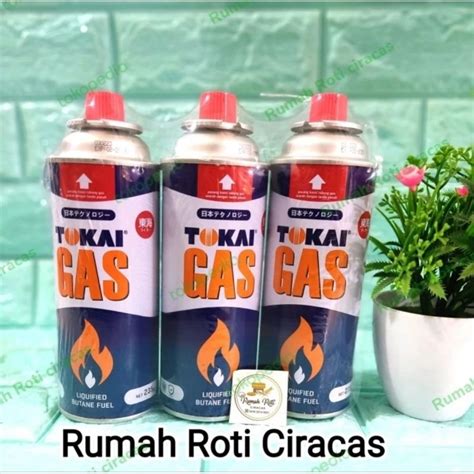 Jual Tabung Gas Kaleng Refill Merk Tokai Ori 235gr Portable Camping