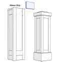 PVC Shaker Panel Newel Post I Elite Trimworks