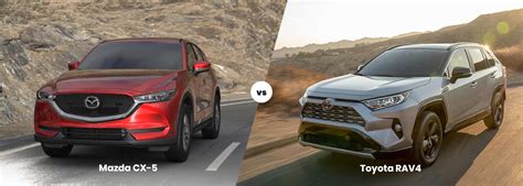 2020 Mazda Cx 5 Vs 2021 Toyota Rav4 Comparación De Suvs Compactos