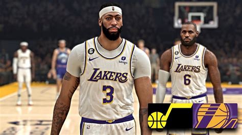 JAZZ At LAKERS NBA 2022 23 Season NBA 2K23 Realism Gameplay YouTube