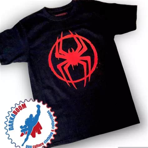 Playera Spider Man Miles Morales Darkaboom Original Meses Sin