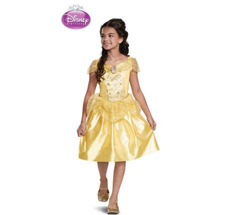 Fato clássico de princesa Belle para menina