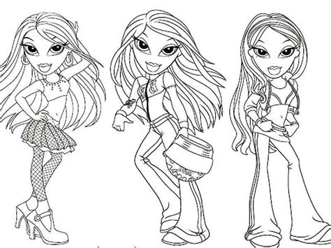 Free Bratz Printable Coloring Pages Download Free Bratz Printable