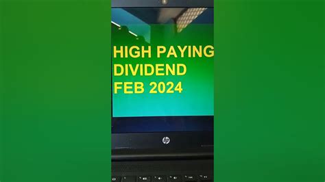 Top 5 High Payout Dividend Company Feb 2024 🔥🔥🔥🔥🔥 Shorts Stocks