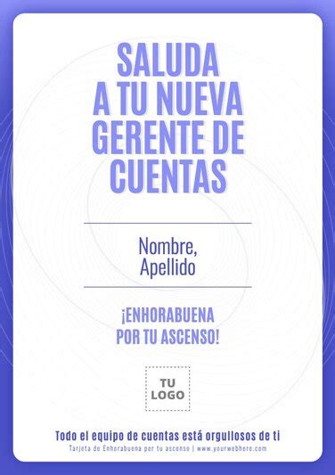 Crea Tarjetas de Felicitación por Ascenso gratis