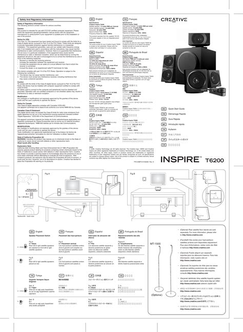 Creative Inspire T6200 Users Manual Mf0371fcle