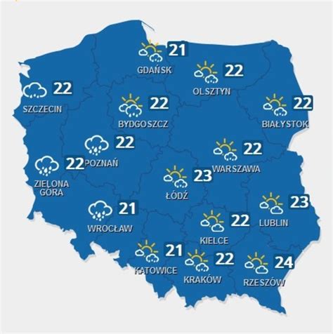 Prognoza pogody na sobotę Długi weekend pod chmurą Zobacz mapy