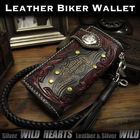 Custom Made Leather Biker Wallets | semashow.com