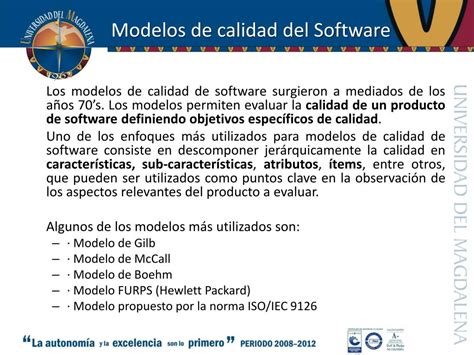 PPT Calidad Del Software Y Factores Para Su Aseguramiento PowerPoint