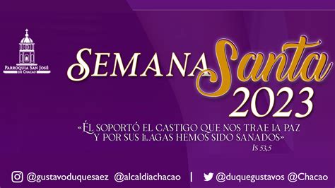 Programa De Misas Semana Santa 2023