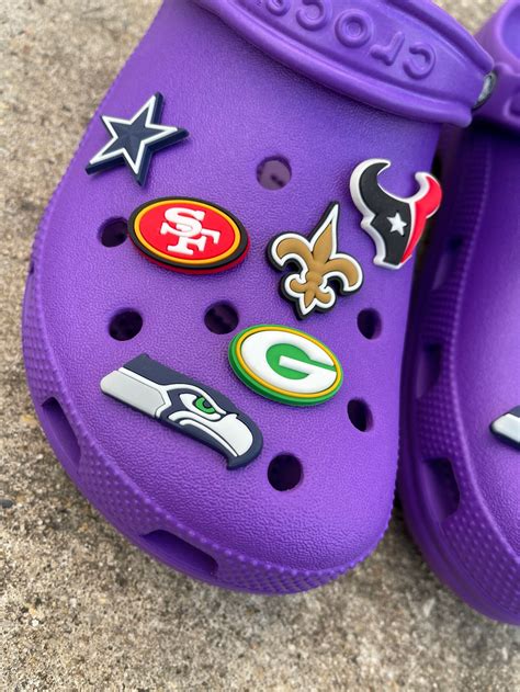 Croc Charms Shoe Charms Nfl Charms Nfc Shoe Charms Sport Etsy