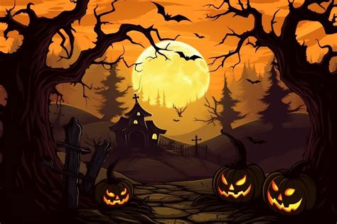 Beautiful Halloween Background Graphic by Art On Demand · Creative Fabrica