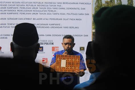 Deklarasi Pemilu Damai Tahun 2024 Press Photo