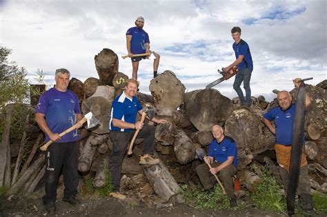 Welsh axeman prepares to tackle gruelling lumberjack iron man challenge