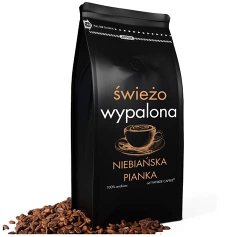 Kawa ziarnista Do ekspresu 1kg 100 ARABICA Świeżo Palona NIEBIAŃSKA