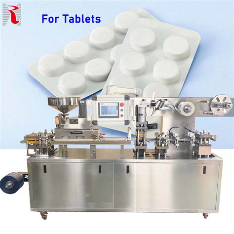 Flat Plate Alu Alu Tablet Capsule Packaging Machine Pill Blister