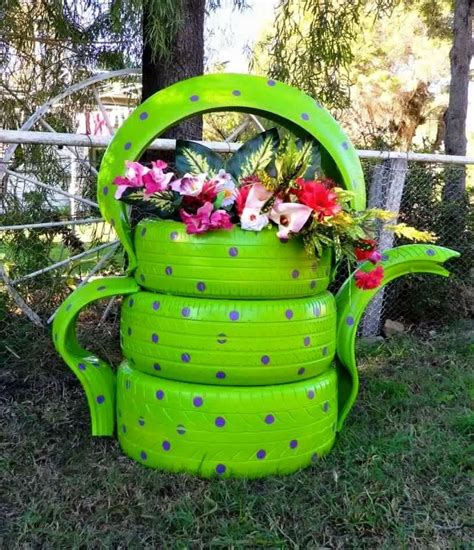 Ideas para reciclar llantas Decoração roda de bicicleta Ideias