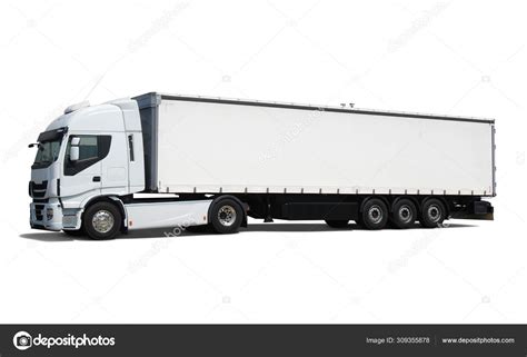 Cargo truck on white Stock Photo by ©Ale-ks 309355878