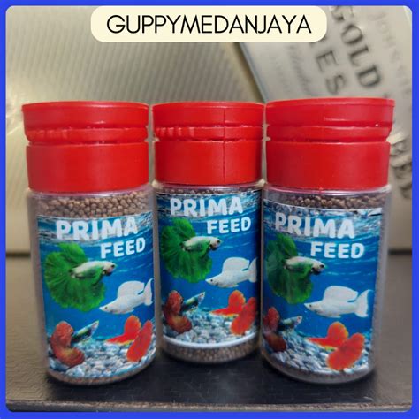 Jual Pelet Ikan Prima Feed Uk Micro Kecil Makanan Ikan Cupang Guppy