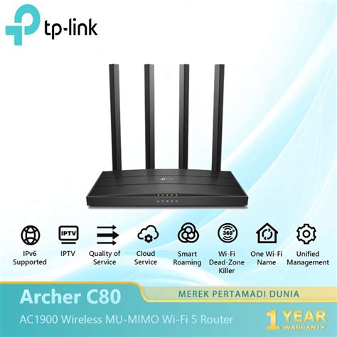 Jual Tp Link Archer C80 Ac1900 Wireless Mu Mimo Wi Fi Router Shopee Indonesia