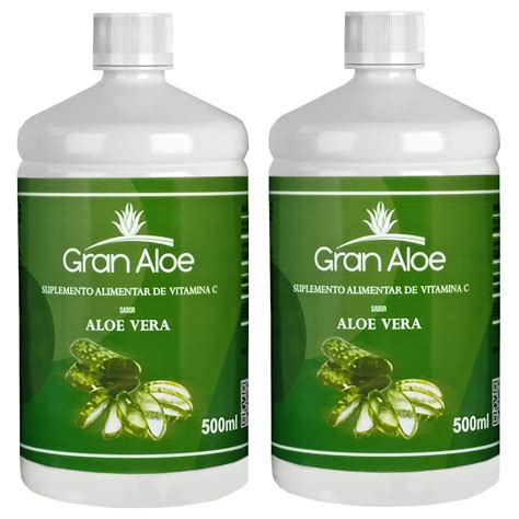 Suplemento De Vitamina C Sabor Babosa Aloe Vera Ml Kit Gran Aloe