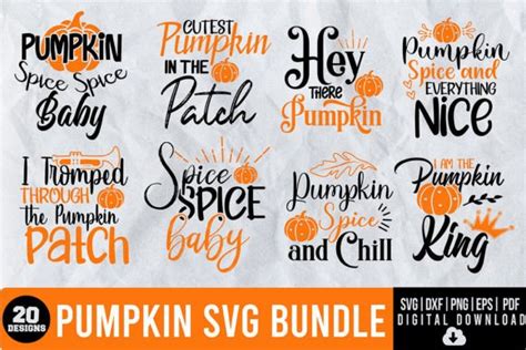 Pumpkin Svg Bundle Graphic By Monidesignhat Creative Fabrica