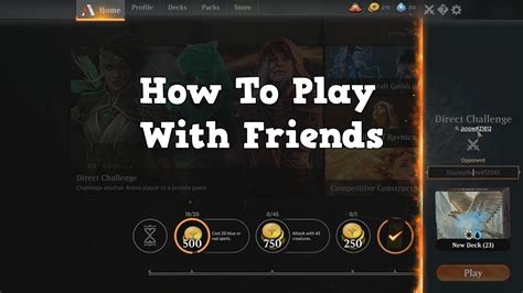 How To Play With Friends In Magic Arena Open Beta YouTube