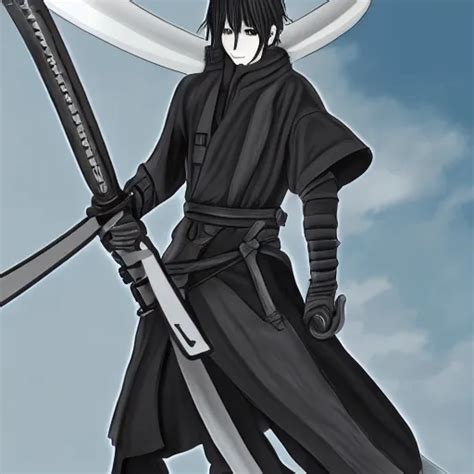 Anime Swordsman Digital Art Stable Diffusion