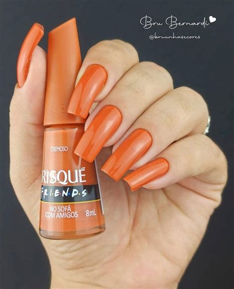 Pin De Milla Oliveira Em Esmalte Laranja Esmalte De Unhas Unhas