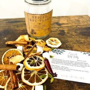 Spiced Hot Toddy Craft Cocktail Mocktail Infusion Kit Cocktail Jar Etsy