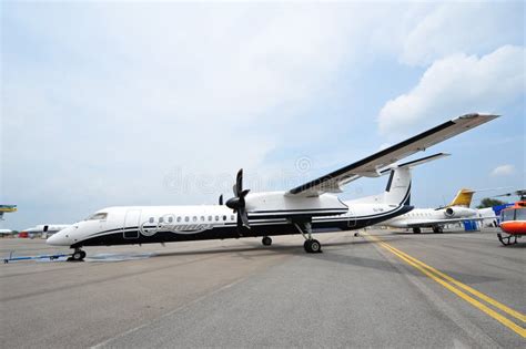 Bombardier Q400 Nextgen Turboprop Regional Plane on Display at ...