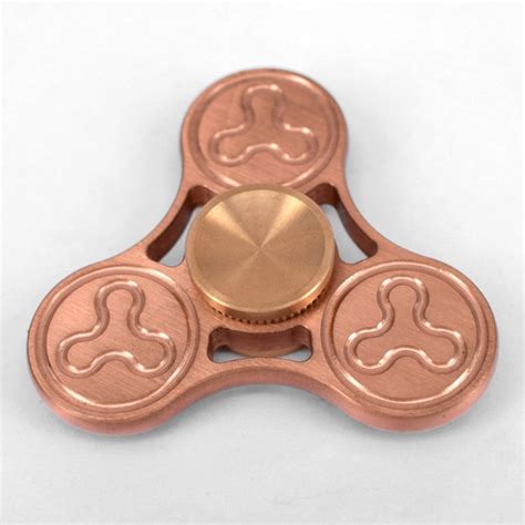 Brass Tri Metal EDC Fidget Spinner Best Glowing Party Supplies