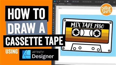 How To Draw A Cassette Tape Using Affinity Designer