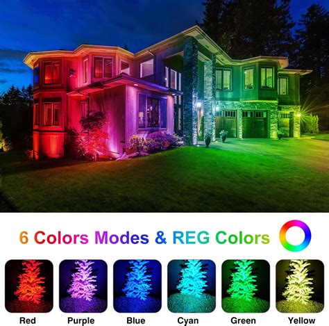 T Sun Foco Solar Rgb Para Exteriores Luces Que Cambian De Color Ip