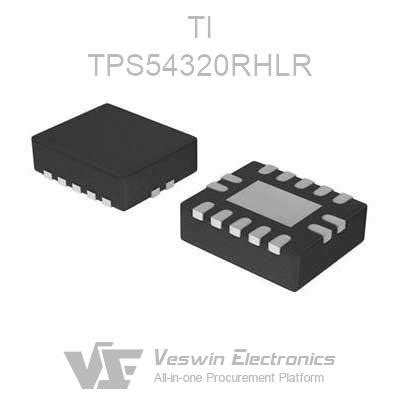 TPS54320RHLR TI Linear Regulators Veswin Electronics