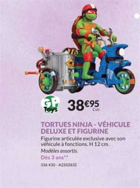 Promo Tortues Ninja Véhicule Deluxe Et Figurine chez Jouets Sajou