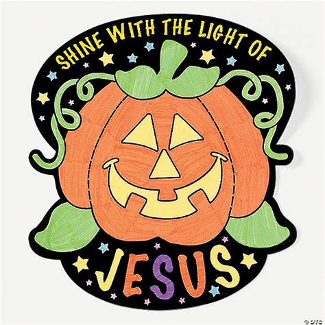 Color Your Own Fuzzy Christian Pumpkin Posters Discontinued