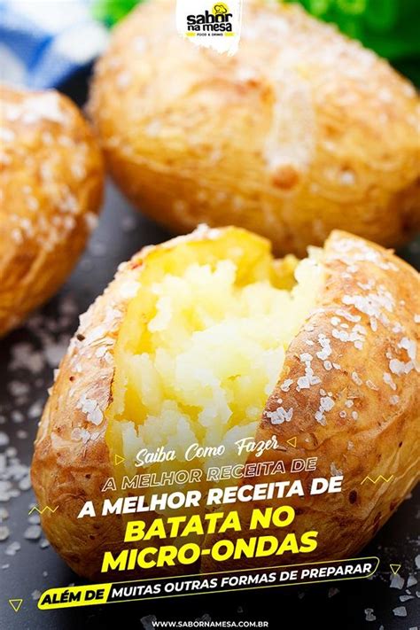 Receitas De Como Cozinhar Batata No Micro Ondas Formas Simples E