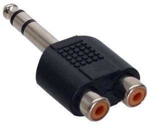 Inline Audio Adapter Mm Klinke Stecker Auf X Cinch Buchse