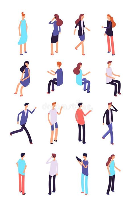 Restaurant Cafe Or Bar Personnel People 3d Icons Set Isometric View Vector Stock Vector