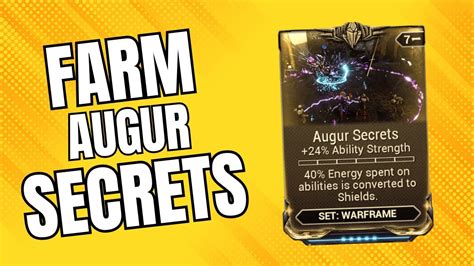 How To Get Augur Secrets In Warframe Youtube