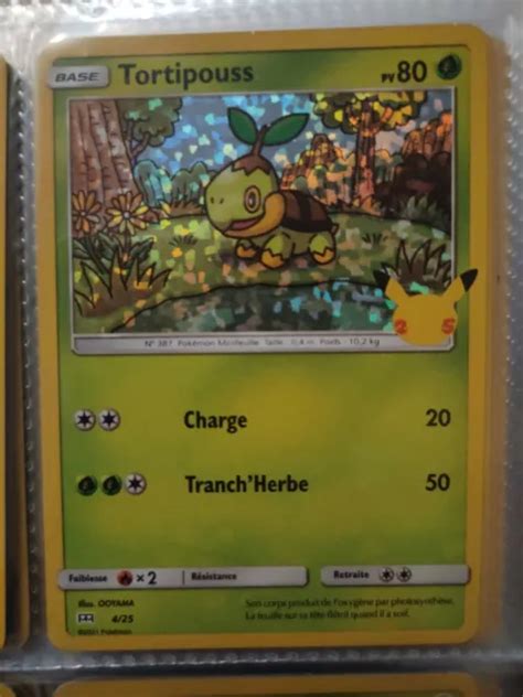 Carte Pokemon Tortipouss Holo Th Anniversaire Promo Mcdo Neuf