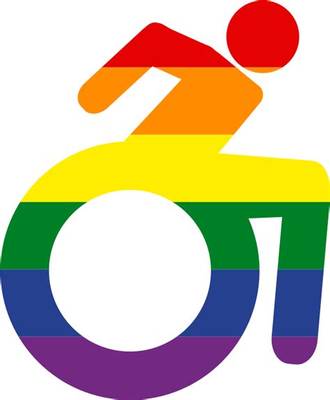 Wheelchair Lgbt Gay Disabled Symbol Openclipart