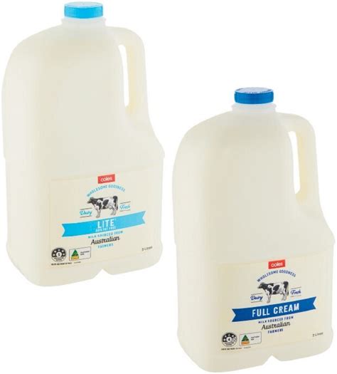 Coles Milk 3 Litre Offer At Coles