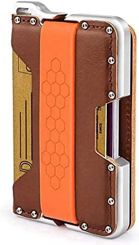 Evcing Minimalist Wallet For Men Slim Smart Metal Edc Wallets With