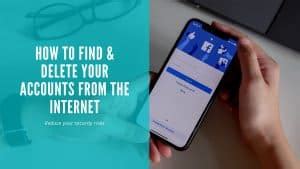 how to find and delete old accounts