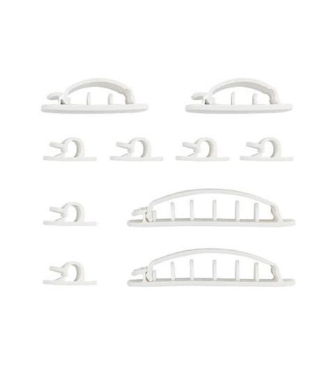 Cable Clips Multi-Pack - Adhesive - White (10 Pack) - CC-AD10P-WH