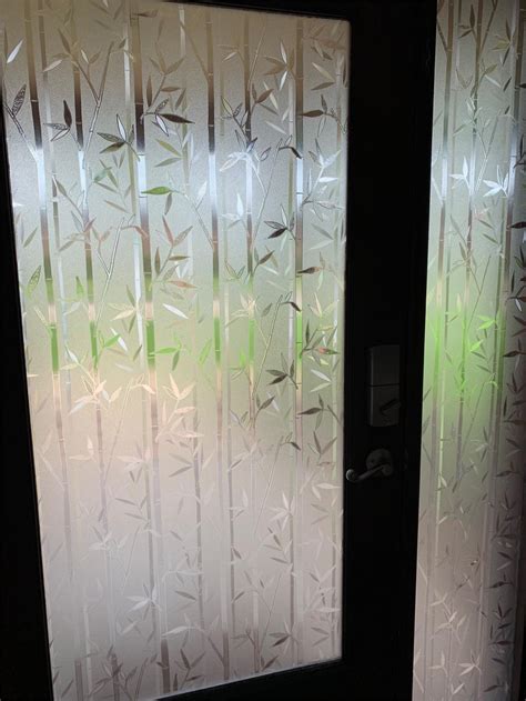 Bamboo Window Film Stained Glass Film Frosted Privacy Window Etsy