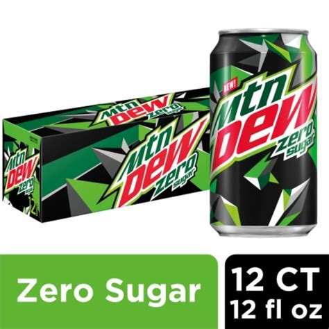 Mountain Dew Zero Sugar Soda Cans Pk Fl Oz Kroger