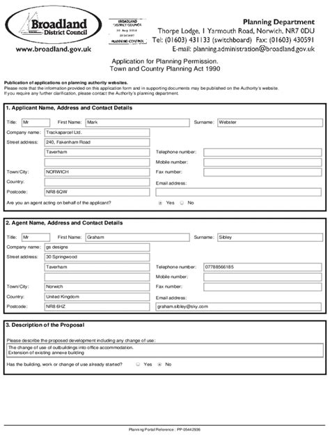 Fillable Online Secure Broadland Gov Broadland District Council Fax